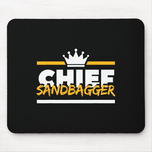 Chief Sandbagger Gag Golf  Mouse Pad (Front)