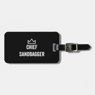Chief Sandbagger Golf Meme Bjj Chess Sandbag Luggage Tag
