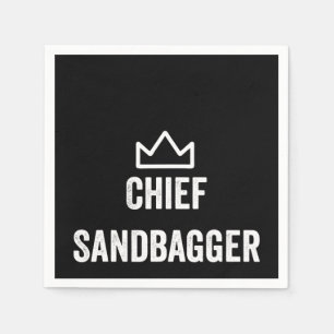Chief Sandbagger Golf Meme Bjj Chess Sandbag Napkin