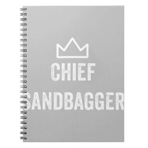 Chief Sandbagger Golf Meme Bjj Chess Sandbag Notebook