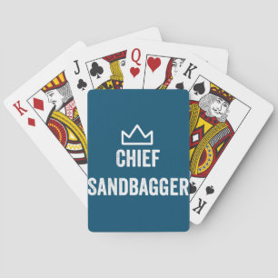 Chief Sandbagger Golf Meme Bjj Chess Sandbag Playing Cards