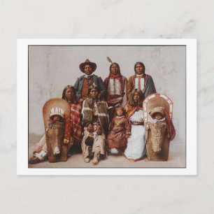 Chief Sevara Family Ute 1897 Postcard