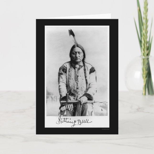 Chief Sitting Bull 1889 Card (Front)