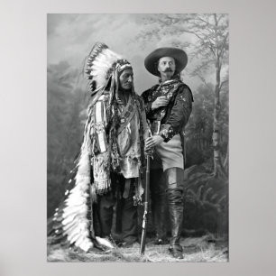 CHIEF SITTING BULL and Buffalo Bill Cody Poster