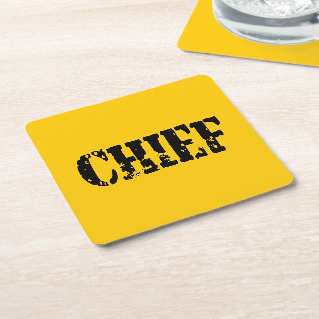 CHIEF SQUARE PAPER COASTER (Angled)