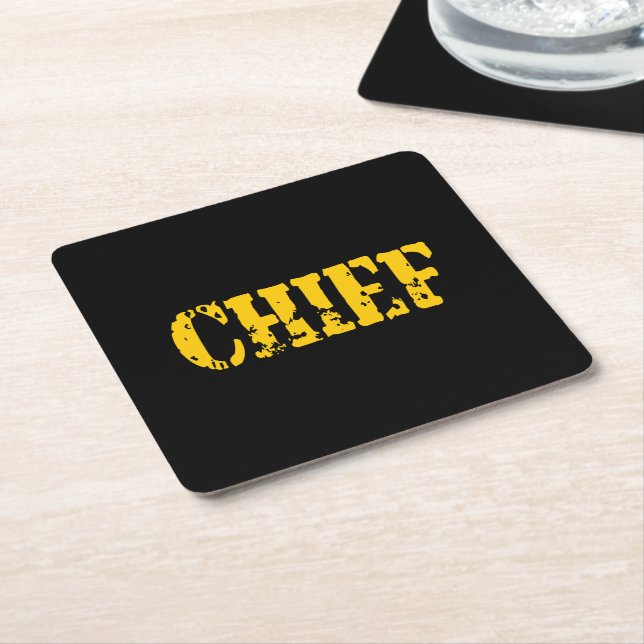 CHIEF SQUARE PAPER COASTER (Angled)