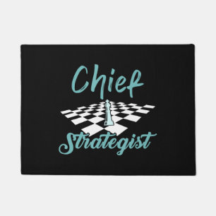Chief Strategist Chess   I Always Win This Game Doormat