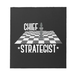 Chief Strategist Chess I Always Win This Game Notepad