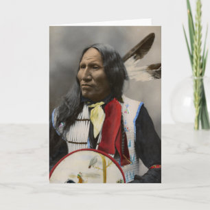 Chief Strikes With Nose, Oglala Sioux  1899 Card