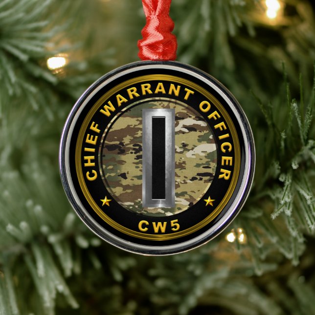 Chief Warrant Officer Five-CW5 Metal Ornament (Tree)