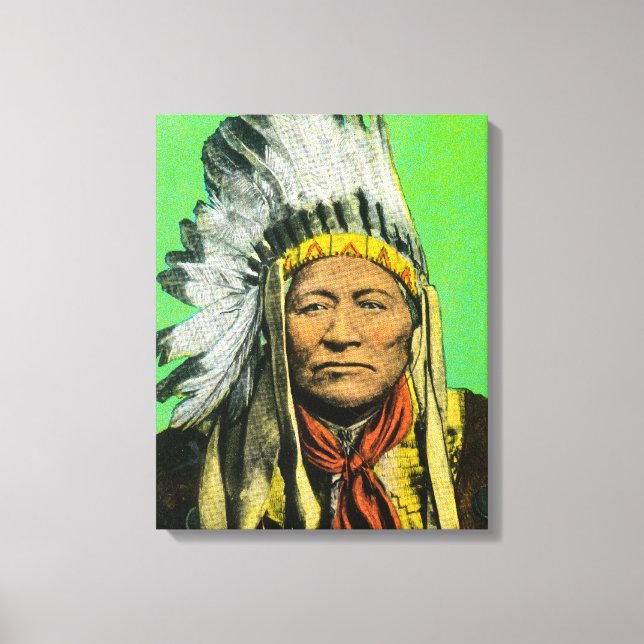 Chief Washakie Portrait Canvas Print (Front)