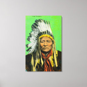 Chief Washakie Portrait Canvas Print