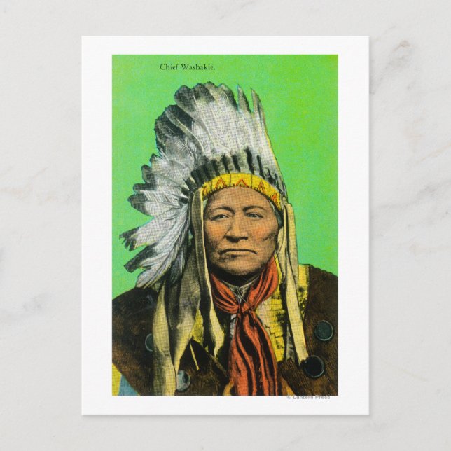 Chief Washakie Portrait Postcard (Front)