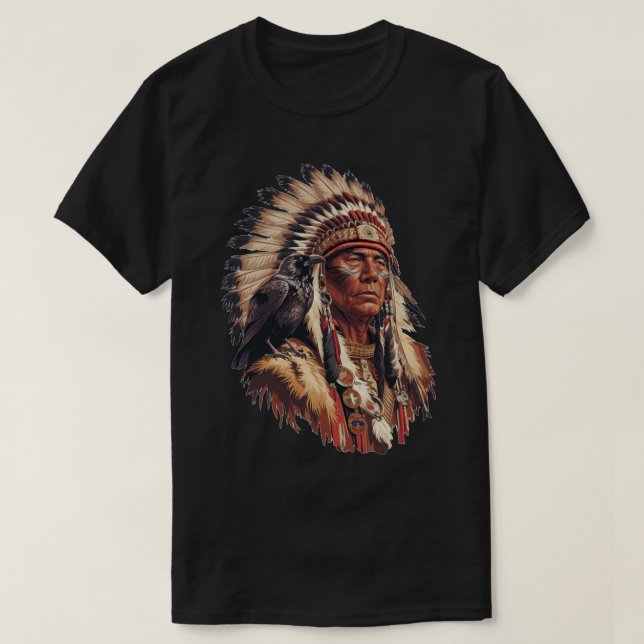 Chief with the Raven T-Shirt (Design Front)