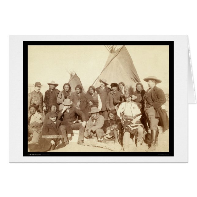 Chiefs indiens et officiels américains SD 1891 (Devant horizontal)