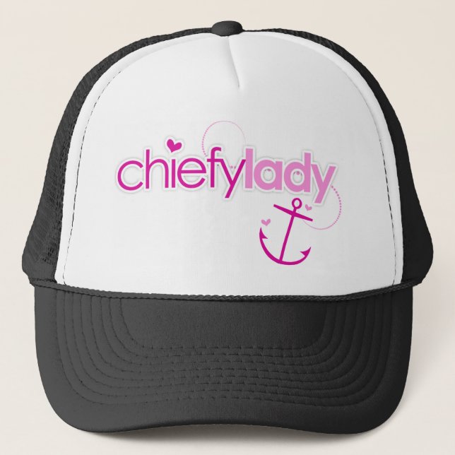 Chiefy Lady Trucker Hat (Front)
