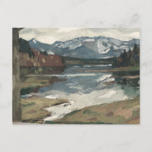 Chiemsee - Leo Putz Landscape Art Postcard