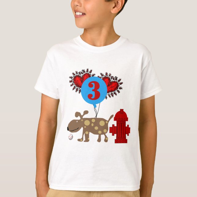 Chien 3e anniversaire Tshirts et cadeaux (Devant)