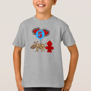 Chien 5e anniversaire tshirts et cadeaux