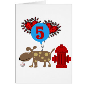 Chien 5e anniversaire tshirts et cadeaux