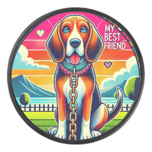 Chien animé mignon