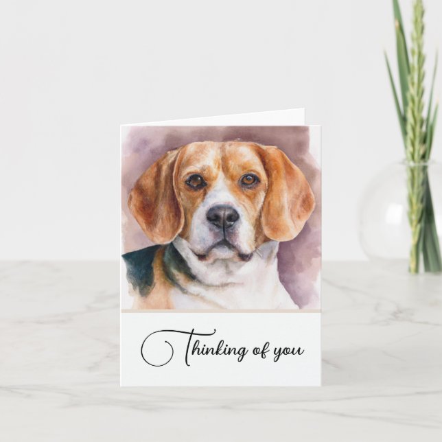 Chien beagle Pensé Personnalisé De Vous (Devant)