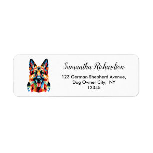 Chien berger allemand Géométrique Adresse de retou