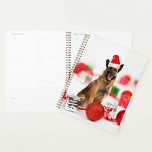 Chien berger allemand Noël Santa Hat Cadeau Sac ca