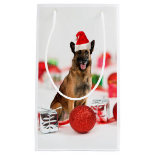 Chien berger allemand Noël Santa Hat Cadeau Sac ca