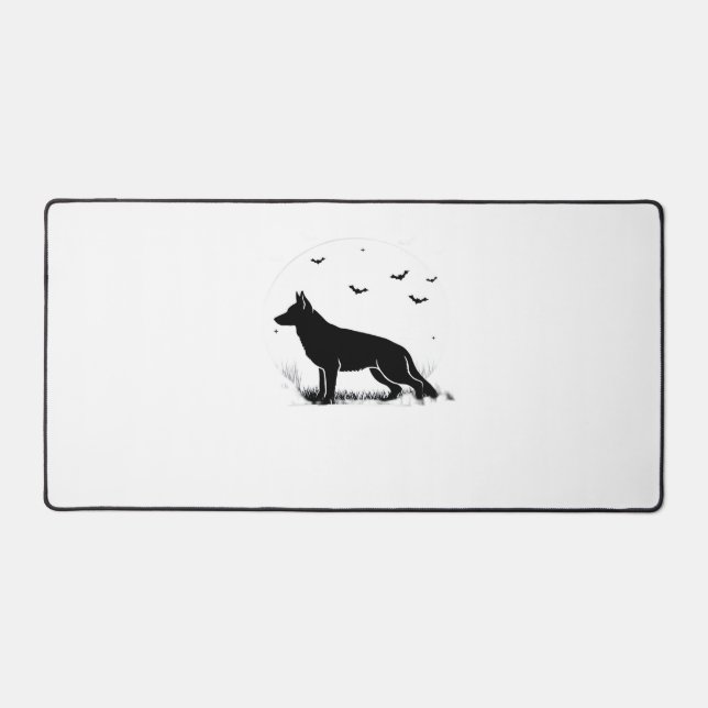 Chien berger allemand - Silhouette de lune d'Hallo (Recto)