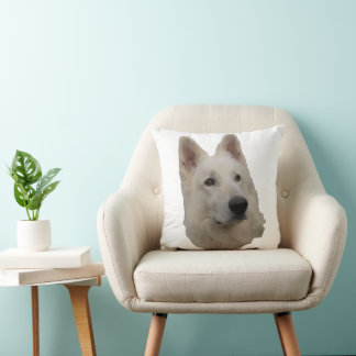 Chien blanc de berger Tête Oreiller
