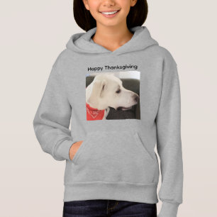 Chien blanc mignon chien Thanksgiving Sweat - shir