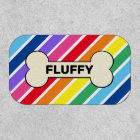 Chien Bone Rainbow Strips Nom