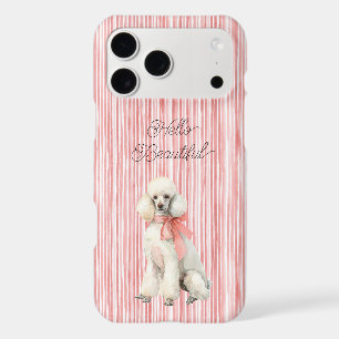 Chien Caniche Blanc Bonjour Magnifique