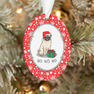 Chien Carlin de Noël de Noël de Père Noël (faon cl