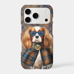 Chien Cavalier King Charles Monogrammé Élégant