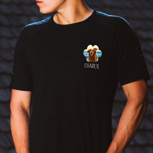 Chien Chat Paw Paw Photo & Name T-Shirt