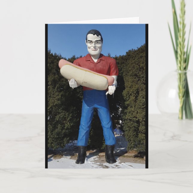 CHIEN CHAUD HOMME ANNIVERSAIRE CARTES DE SALUT (Devant)
