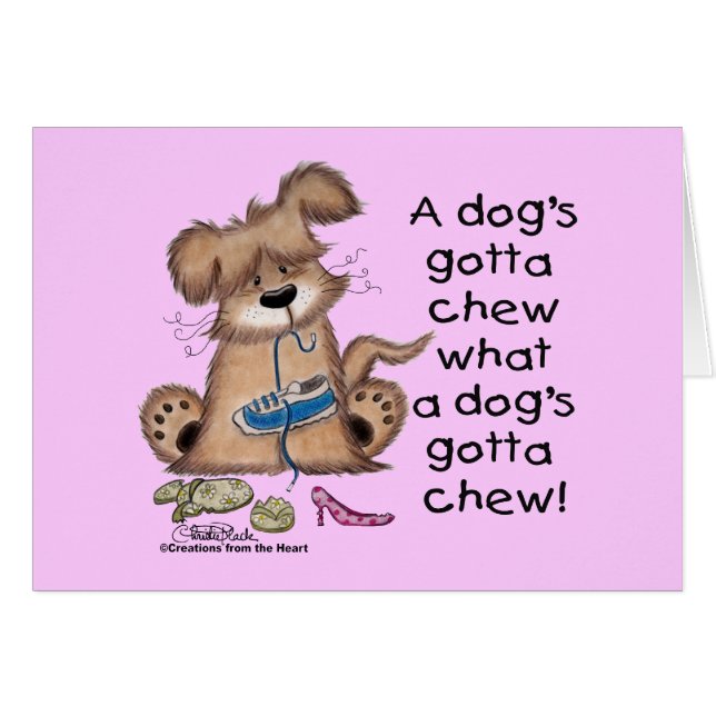 Chien Chews Chaussures (Devant horizontal)