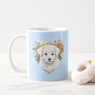 Chien Chien Chien Coeur Bleu Mug