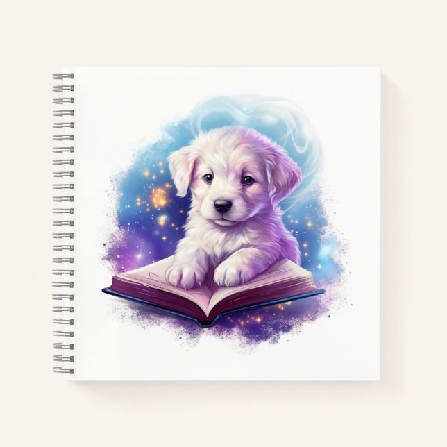 Chien Chien Chien Mignonne Lire Un Livre Propriéta (Devant)