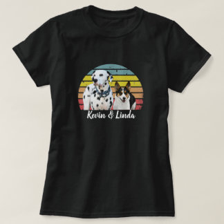 Chien chiot Kevin & Linda Retro Sun T-Shirt