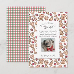 Chien Cookies Puppy's First Christmas Carte de rem