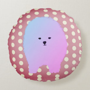 Chien, coussin pelucheux mignon d'animal familier