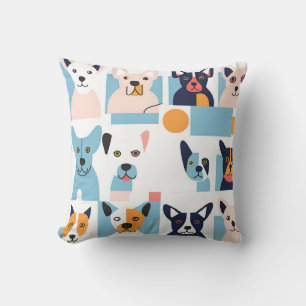 chien coussin style picasso