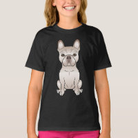Chien Crème Bouledogue Français / T-shirt à capuch