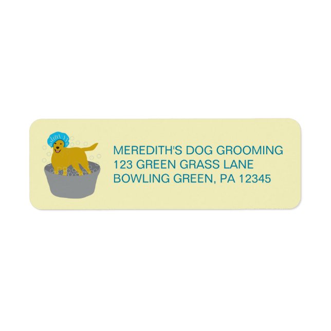 Chien d'affaires Chien Groomers Personnalisé (Devant)