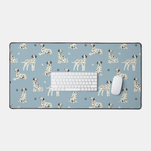 Chien dalmate bleu motif mignon bureau mat