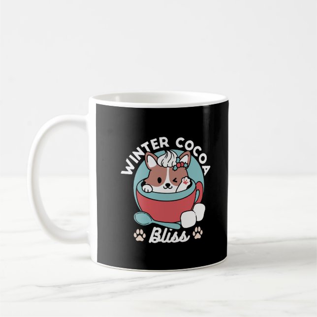 Chien dans la Mug Festive pour Vibes de vacances - (Gauche)