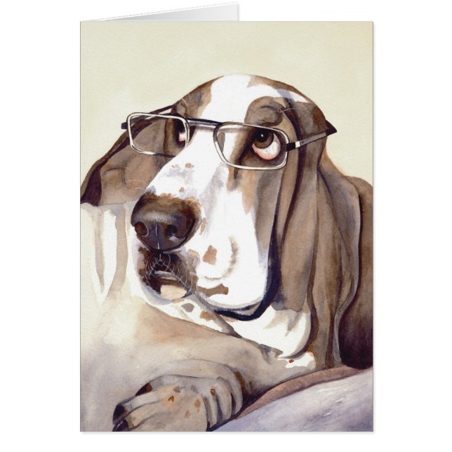 Chien de basset-hound peint dans la couleur pour (Devant)